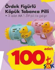GOKİDY OYUNCAK ÖRDEK FİGÜRLÜ KÖPÜK TABANCA PİLLİ indirimli fiyat GOKİDY OYUNCAK ÖRDEK FİGÜRLÜ KÖPÜK TABANCA PİLLİ fiyat ve kampanya bilgisi